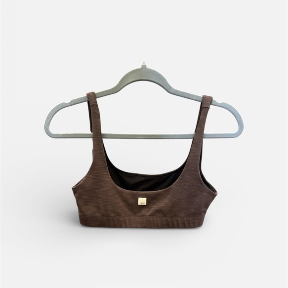 Vuori Daily Rib Brown Sports Bra - Picture 2 of 6